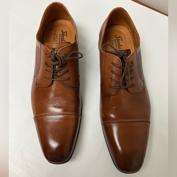 Florsheim Calipa Cap Oxford Scotch Brown Leather Dress Shoes Men’s Size 12 D main image 12